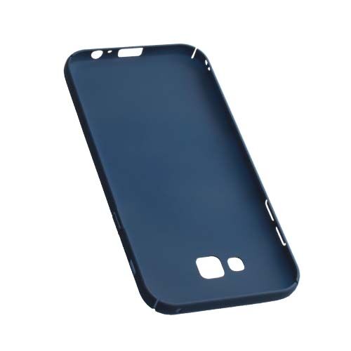 Galaxy A7 (2017) A720F ile Uyumlu Rubber Kılıf Lacivert