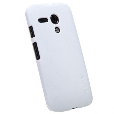 Nillkin Moto G ile Uyumlu Super Frosted Sert Kılıf Beyaz