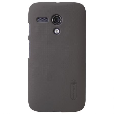 Nillkin Moto G ile Uyumlu Super Frosted Sert Kılıf Kahverengi