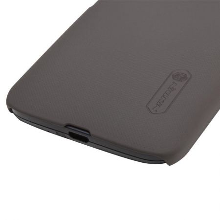 Nillkin Moto G ile Uyumlu Super Frosted Sert Kılıf Kahverengi