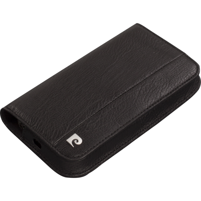 Pierre Cardin iPhone 6 ile Uyumlu Deri Kapaklı Koruma Kılıfı Siyah PCL-P06