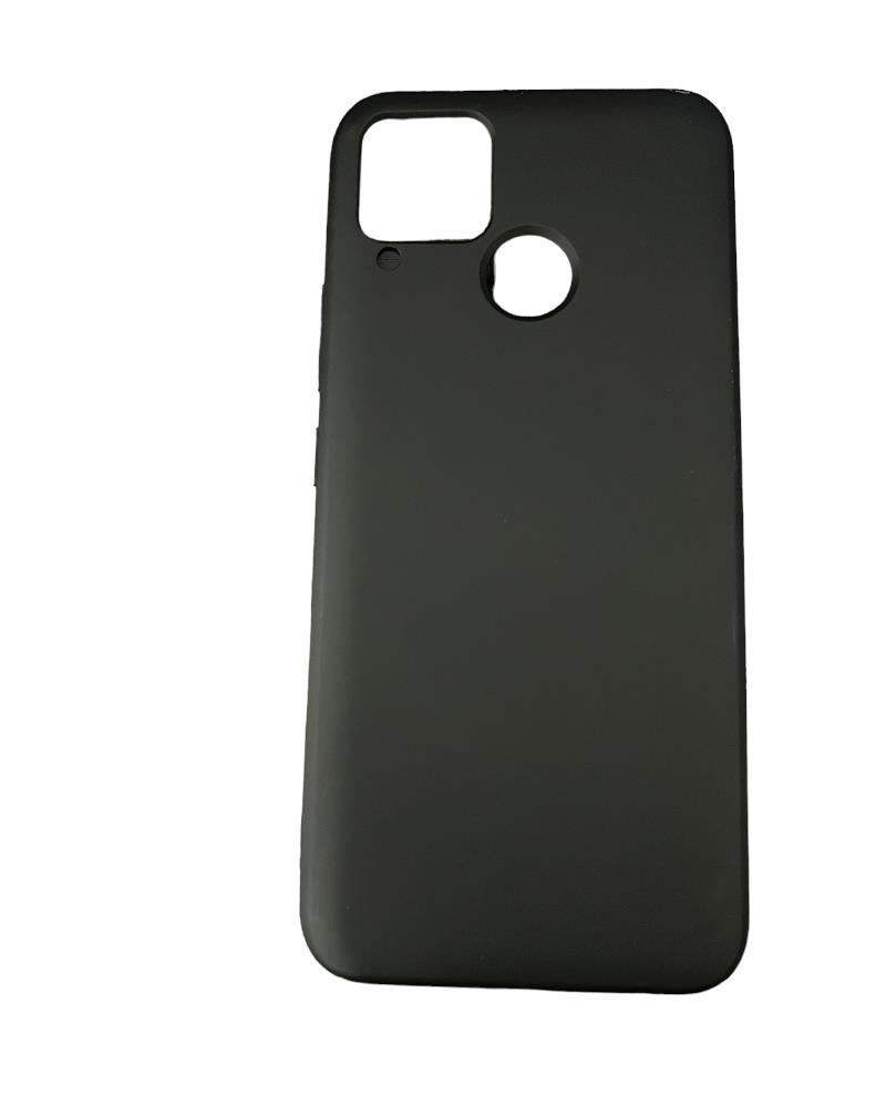 Realme C15 ile Uyumlu Cappy Silikon Kılıf Siyah