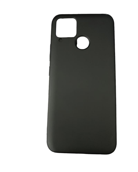 Realme C15 ile Uyumlu Cappy Silikon Kılıf Siyah