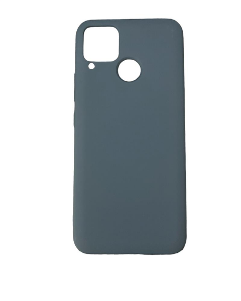 Realme C15 ile Uyumlu Cappy Silikon Kılıf Lacivert