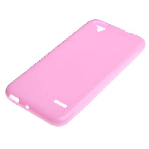 T60 ile Uyumlu Kılıf Parlak Silikon Pembe