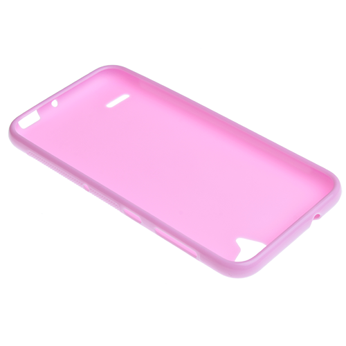 T60 ile Uyumlu Kılıf Parlak Silikon Pembe