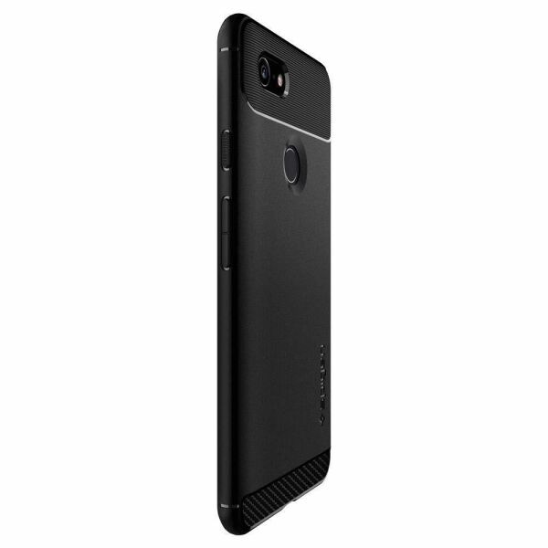 Spigen Pixel 3 ile Uyumlu Kılıf Rugged Armor Matte Black