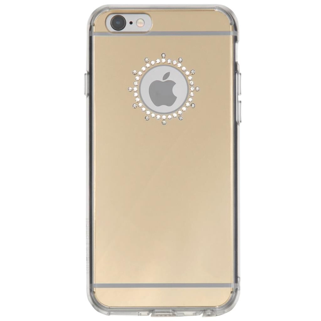 Ringke Noble Mirror iPhone 6s/ 6 ile Uyumlu Taşlı ve Aynalı Kılıf Royal Gold