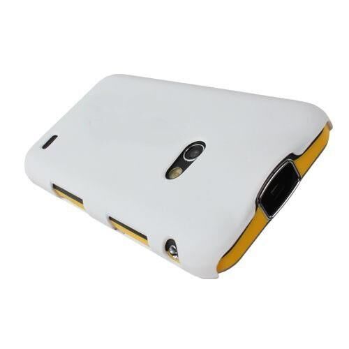 Galaxy Beam i8530 ile Uyumlu Sert Kauçuk Kılıf Beyaz Renk