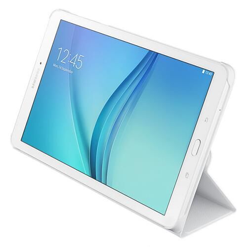 Galaxy Tab E 9.6'' T560 ile Uyumlu Bookcover Kılıf Beyaz EF-BT560BWEGWW