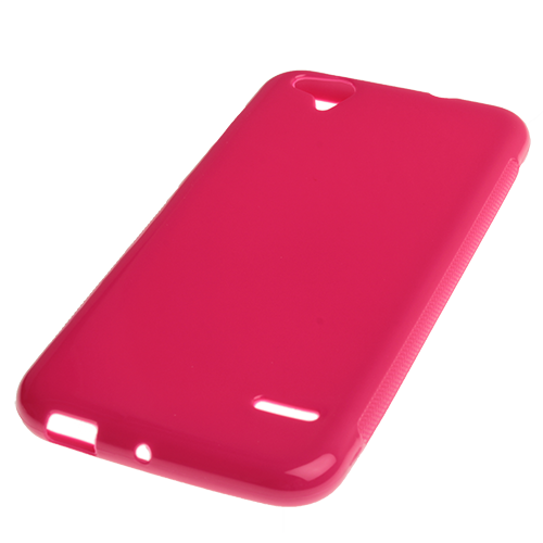 T60 ile Uyumlu Kılıf Parlak Silikon Koyu Pembe