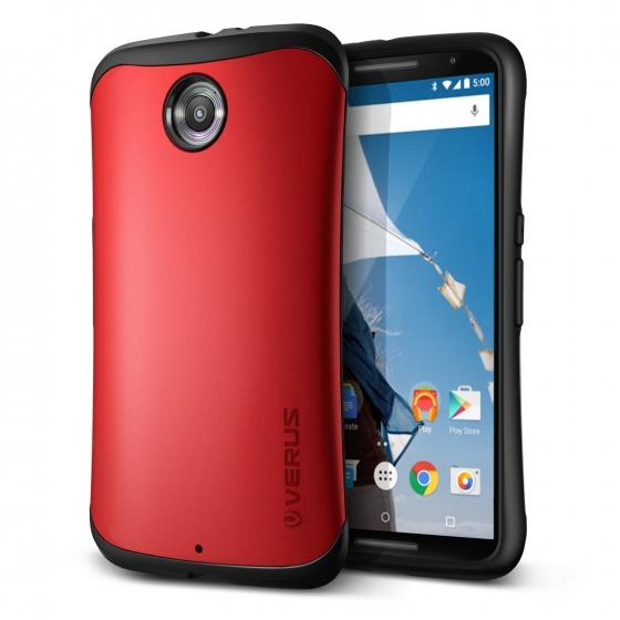 Verus Nexus 6 ile Uyumlu Case Thor Series Kılıf HARD DROP Crimson Red