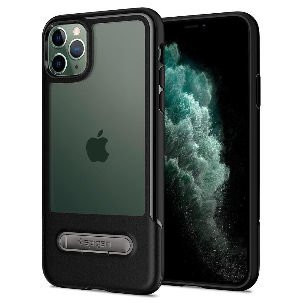 Spigen iPhone 11 Pro ile Uyumlu Kılıf Slim Armor Essential S Black