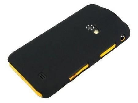 Galaxy Beam i8530 ile Uyumlu Sert Kauçuk Kılıf Siyah Renk