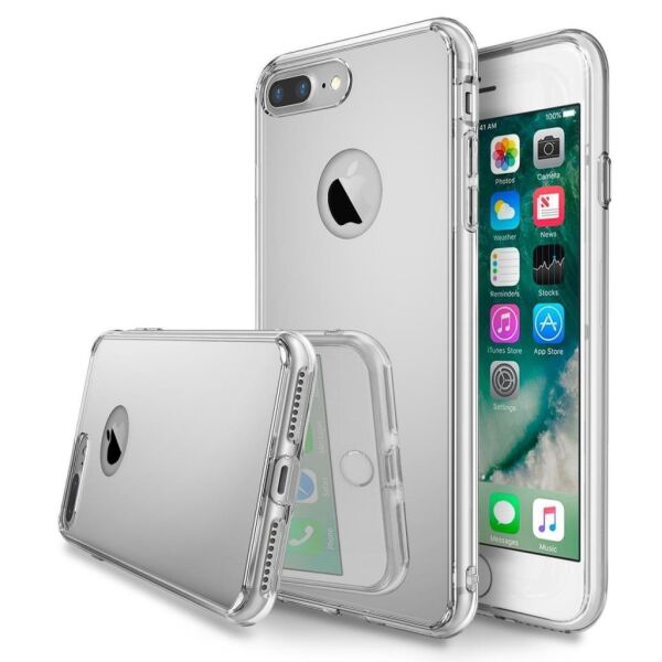 Ringke Mirror Fusion İphone 7 Plus ile Uyumlu Aynalı Kılıf Silver