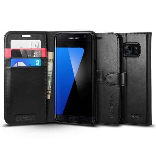 Spigen Galaxy S7 Edge ile Uyumlu Kılıf Wallet S Cüzdan