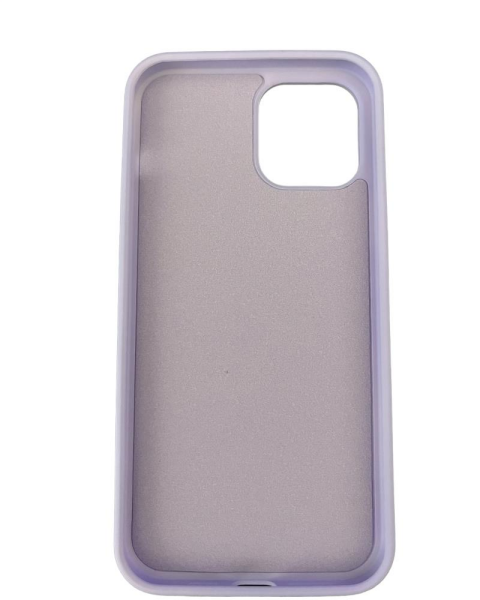 iPhone 12 Pro Max ile Uyumlu Cappy Silikon Kılıf Lila
