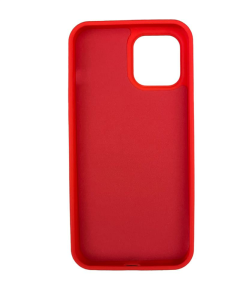 iPhone 12 Pro Max ile Uyumlu Cappy Silikon Kılıf Kırmızı
