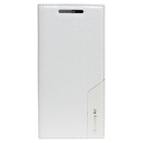 Discovery Air ile Uyumlu Kılıf Rock Serisi Kapaklı Beyaz