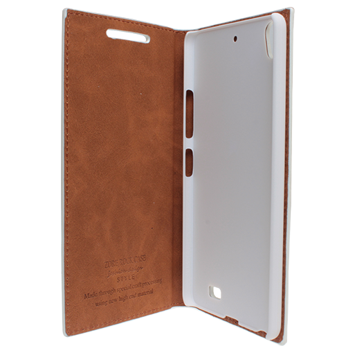 Discovery Air ile Uyumlu Kılıf Rock Serisi Kapaklı Beyaz