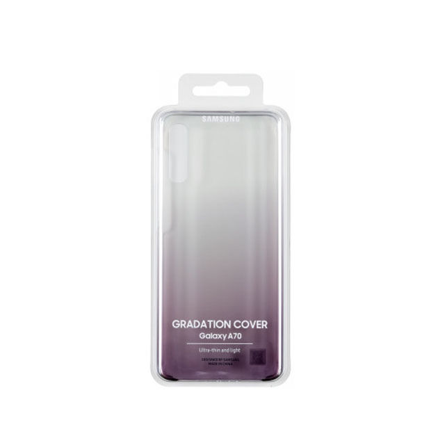 Galaxy A70 ile Uyumlu Gradation Cover Siyah EF-AA705CBEGWW(Out)