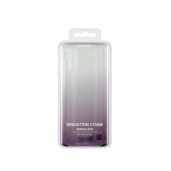 Galaxy A70 ile Uyumlu Gradation Cover Siyah EF-AA705CBEGWW(Out)
