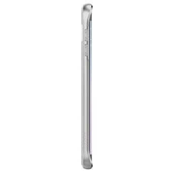 Spigen Galaxy S6 Edge Plus ile Uyumlu Kılıf Neo Hybrid Crystal Satin Silver