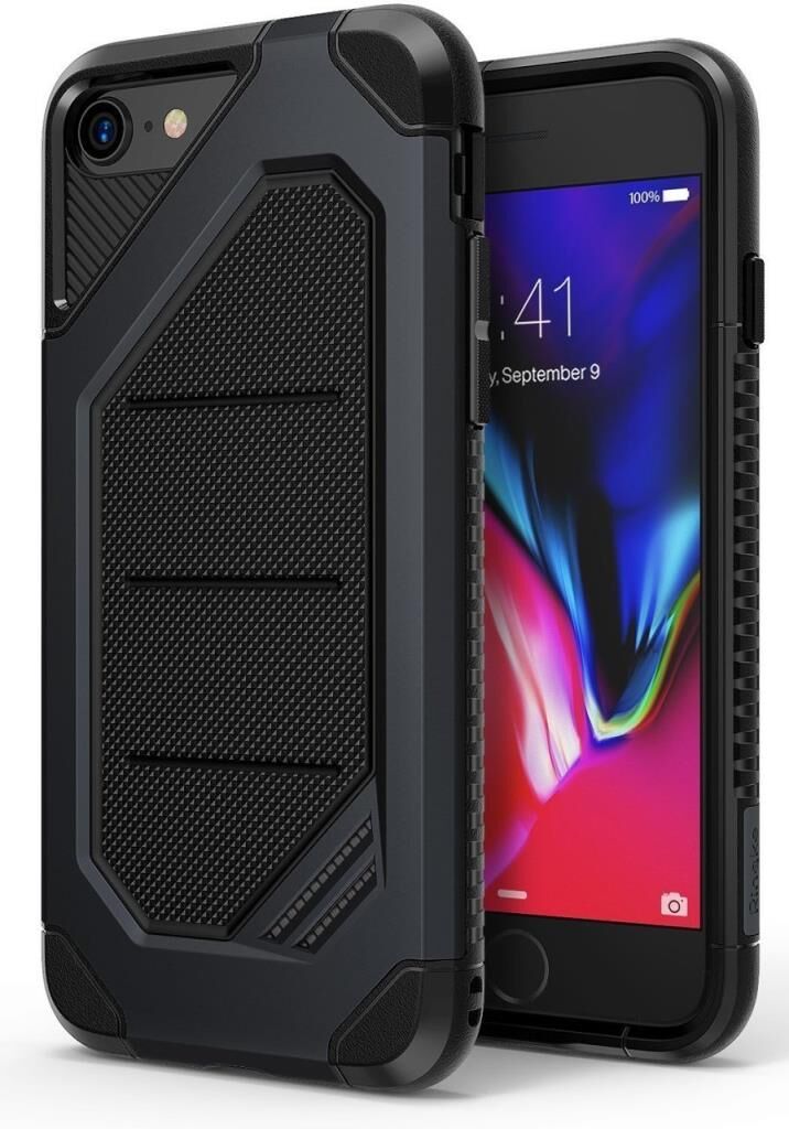 Ringke Max iPhone 7/8 ile Uyumlu KIlıf Metal Slate Tam Koruma Isı Dağılımlı Şok Emici Teknoloji