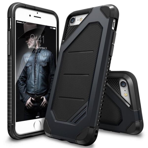 Ringke Max iPhone 7/8 ile Uyumlu KIlıf Metal Slate Tam Koruma Isı Dağılımlı Şok Emici Teknoloji