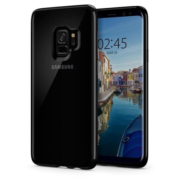 Spigen Galaxy S9 ile Uyumlu Kılıf Ultra Hybrid Midnight Black