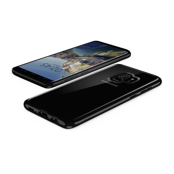 Spigen Galaxy S9 ile Uyumlu Kılıf Ultra Hybrid Midnight Black