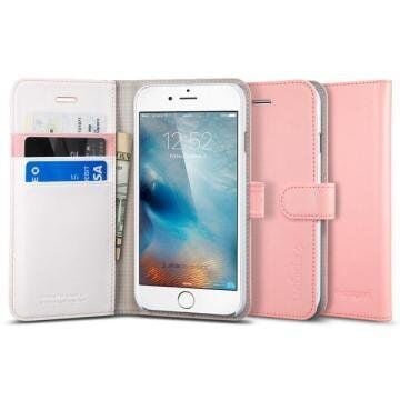 Spigen iPhone 6/6s ile Uyumlu Kılıf Wallet S Cüzdan Sherbet Pink