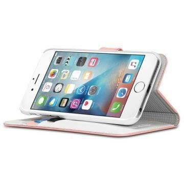 Spigen iPhone 6/6s ile Uyumlu Kılıf Wallet S Cüzdan Sherbet Pink