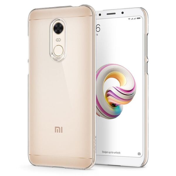 Spigen Redmi 5 Plus ile Uyumlu Kılıf Thin Fit Crystal Crystal Clear
