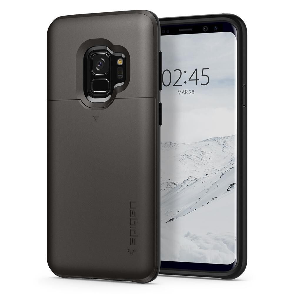 Spigen Galaxy S9 ile Uyumlu Kılıf Slim Armor CS Gunmetal