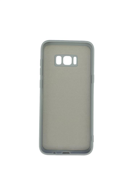 Galaxy S8 Plus ile Uyumlu Cappy Silikon Kılıf Gri
