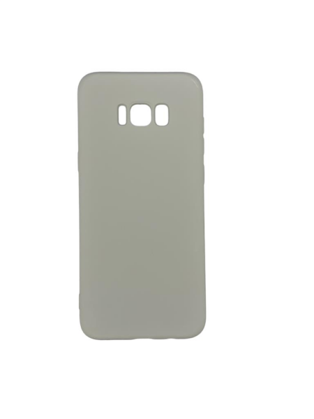 Galaxy S8 Plus ile Uyumlu Cappy Silikon Kılıf Gri