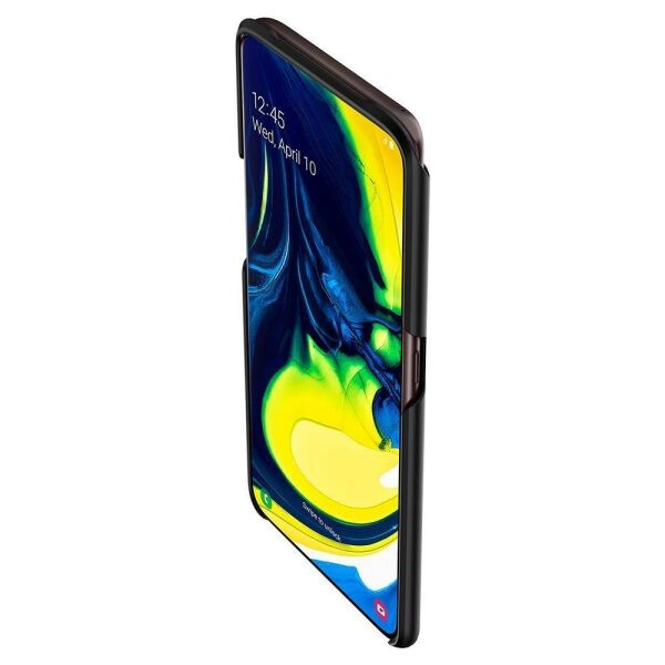 Spigen Galaxy A80 ile Uyumlu Kılıf Thin Fit Black