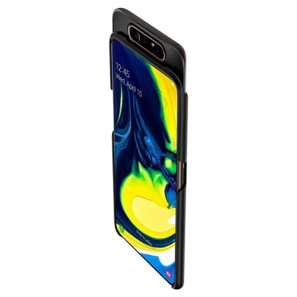 Spigen Galaxy A80 ile Uyumlu Kılıf Thin Fit Black