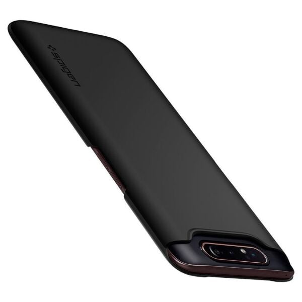 Spigen Galaxy A80 ile Uyumlu Kılıf Thin Fit Black
