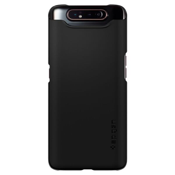Spigen Galaxy A80 ile Uyumlu Kılıf Thin Fit Black