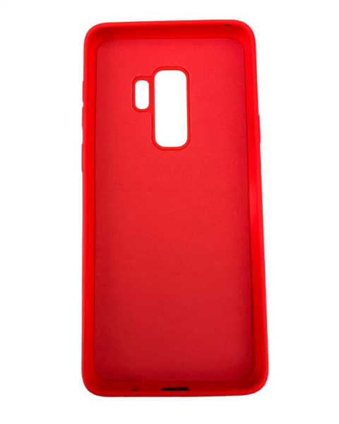 Galaxy S9 Plus ile Uyumlu Cappy Silikon Kılıf Kırmızı