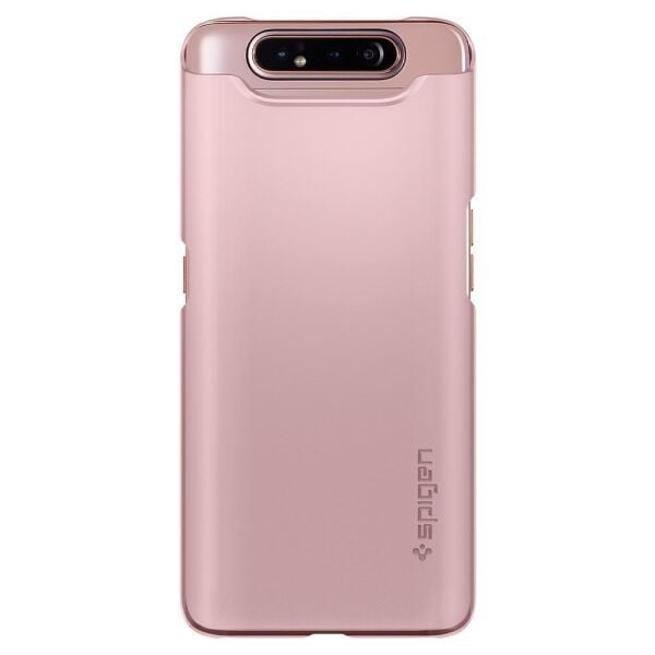 Spigen Galaxy A80 ile Uyumlu Kılıf Thin Fit Rose Gold