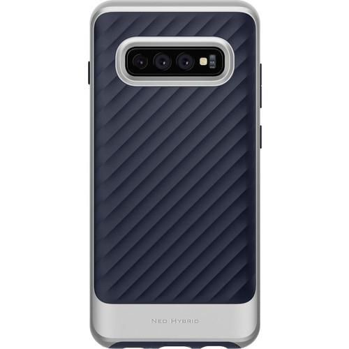 Spigen Galaxy S10 ile Uyumlu Kılıf Neo Hybrid Silver Artic