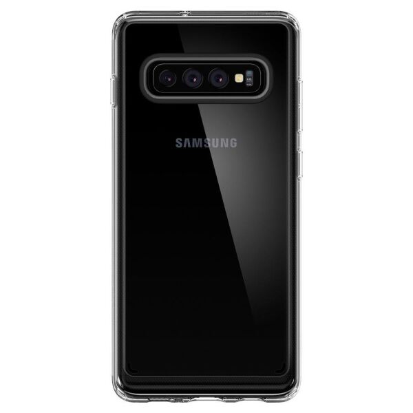Spigen Galaxy S10 ile Uyumlu Kılıf Crystal Hybrid Crystal Clear