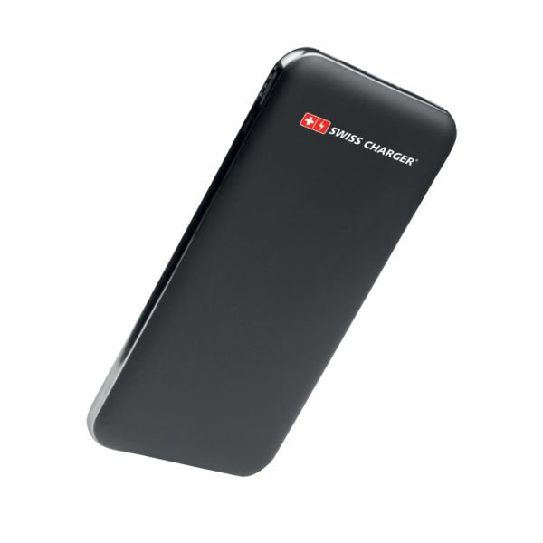 Swiss Charger 10000mAh Powerbank Harici Şarj Cihazı Siyah PB10000
