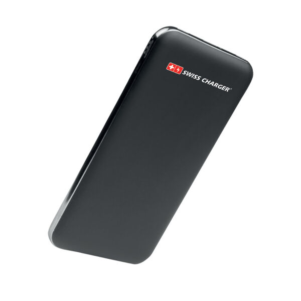 Swiss Charger 10000mAh Powerbank Harici Şarj Cihazı Siyah PB10000