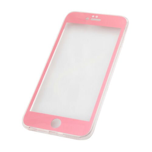 iPhone 7 Plus ile Uyumlu Kılıf 360 Full Kaplama Silikon Pembe