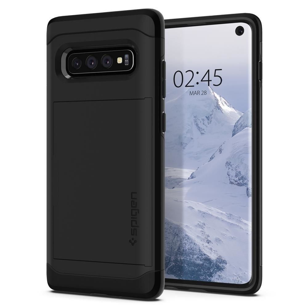 Spigen Galaxy S10 ile Uyumlu Kılıf Slim Armor CS Black