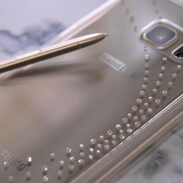 Ringke Noble Fusion Galaxy Note 5 ile Uyumlu Taşlı Kılıf Extra Darbe Emici Wedding Clear